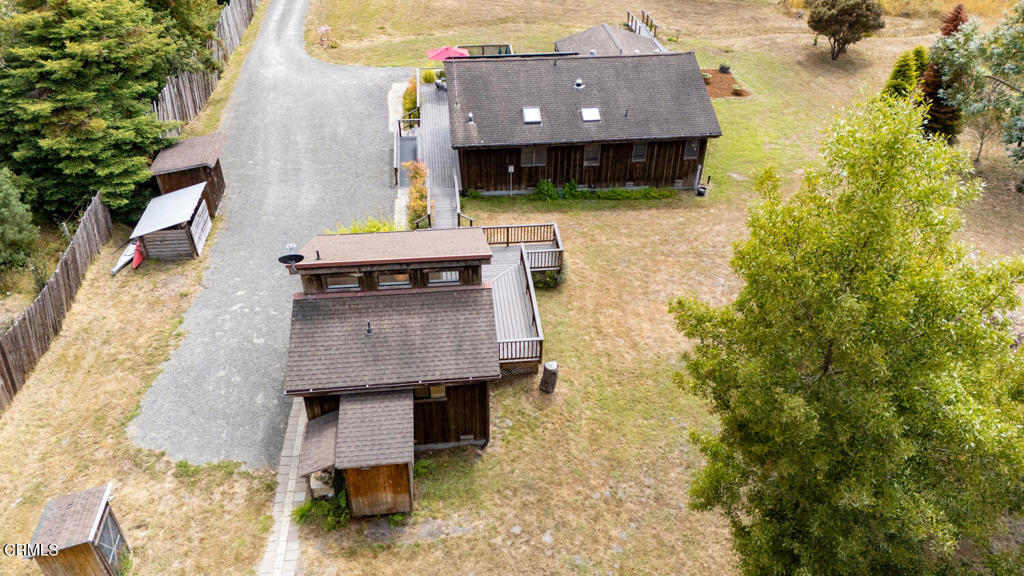 30470 Pudding Creek Road Fort Bragg, CA 95437 - Photo 30 of 34 a aerial view of a house with a swimming pool