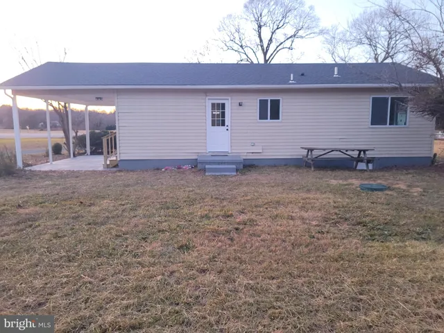 a backyard of a house