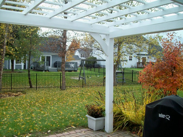 1180 Lewis Road Geneva, IL 60134 - Photo 24 of 25 a view of a garden with a slide in the patio