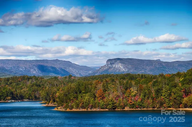 a view of an outdoor space with mountain view