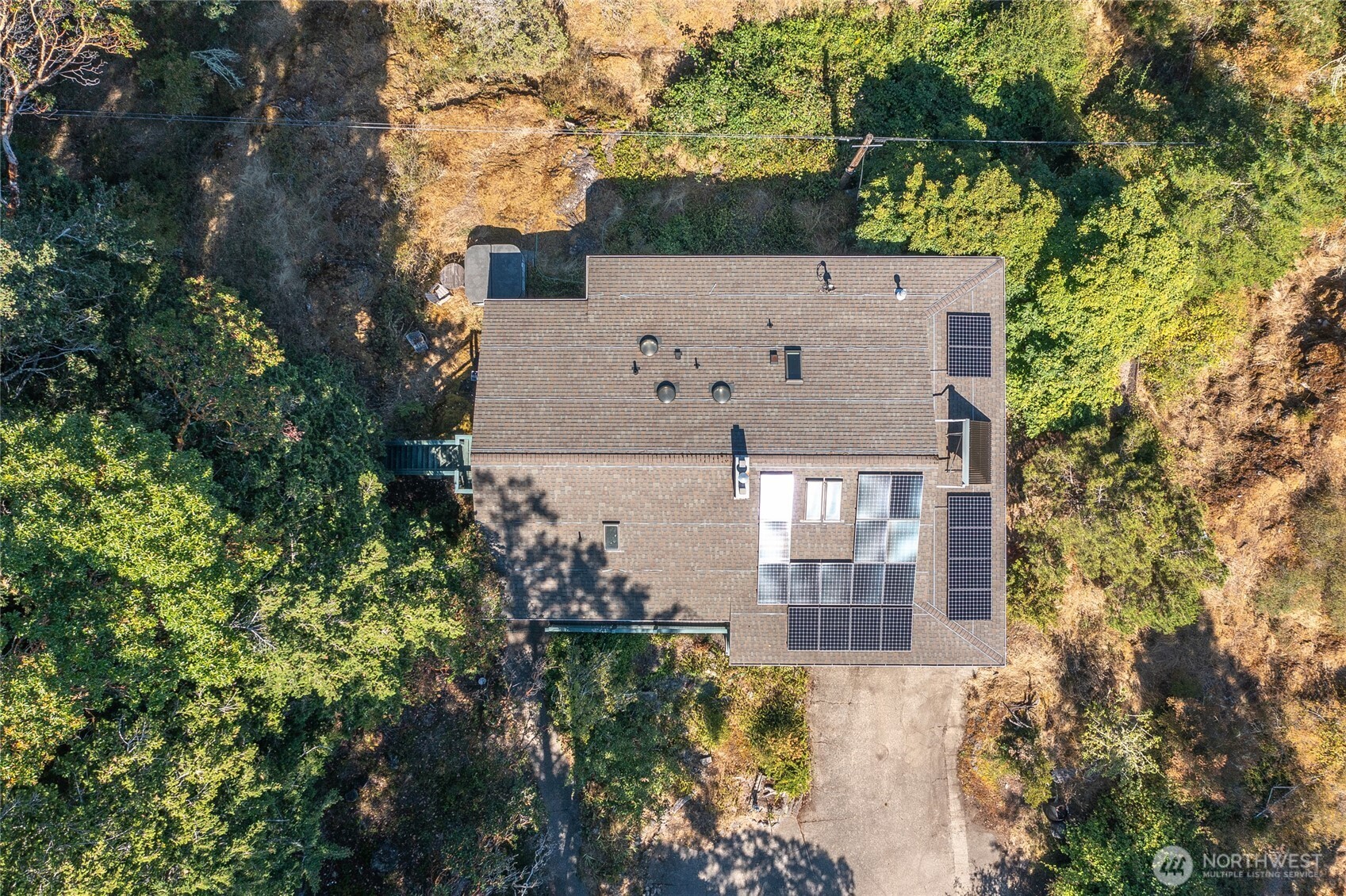 239 Killebrew Lake Road Orcas Island, WA 98280 - Photo 25 of 31 an aerial view of a house
