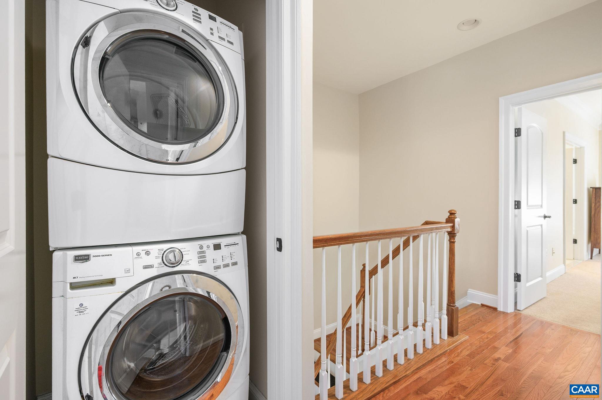 508 Tulip Tree Court Charlottesville, VA 22903 - Photo 15 of 35 a view of a hallway with washer and dryer