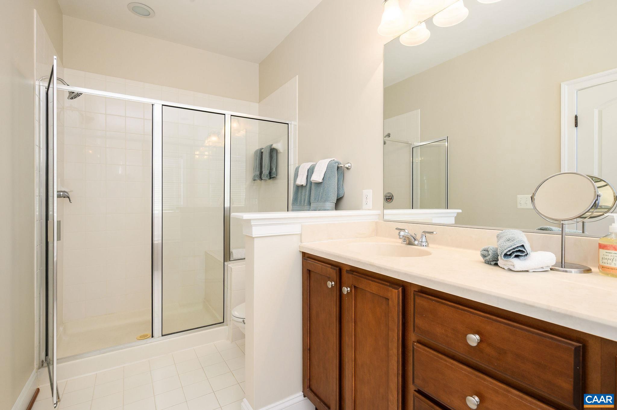 508 Tulip Tree Court Charlottesville, VA 22903 - Photo 19 of 35 a bathroom with a double vanity sink mirror and shower