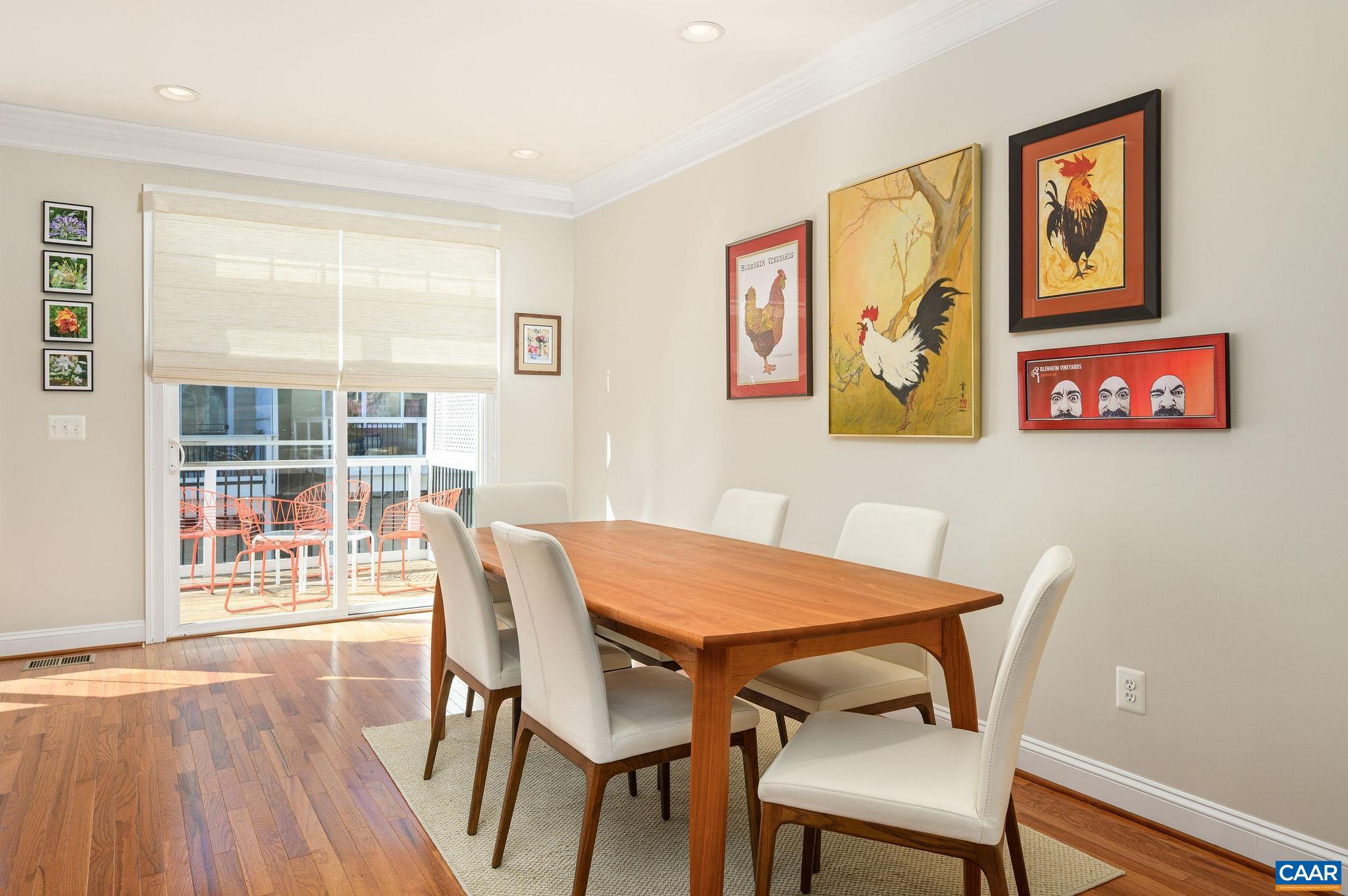 508 Tulip Tree Court Charlottesville, VA 22903 - Photo 10 of 35 a view of a dining room with furniture window and wooden floor