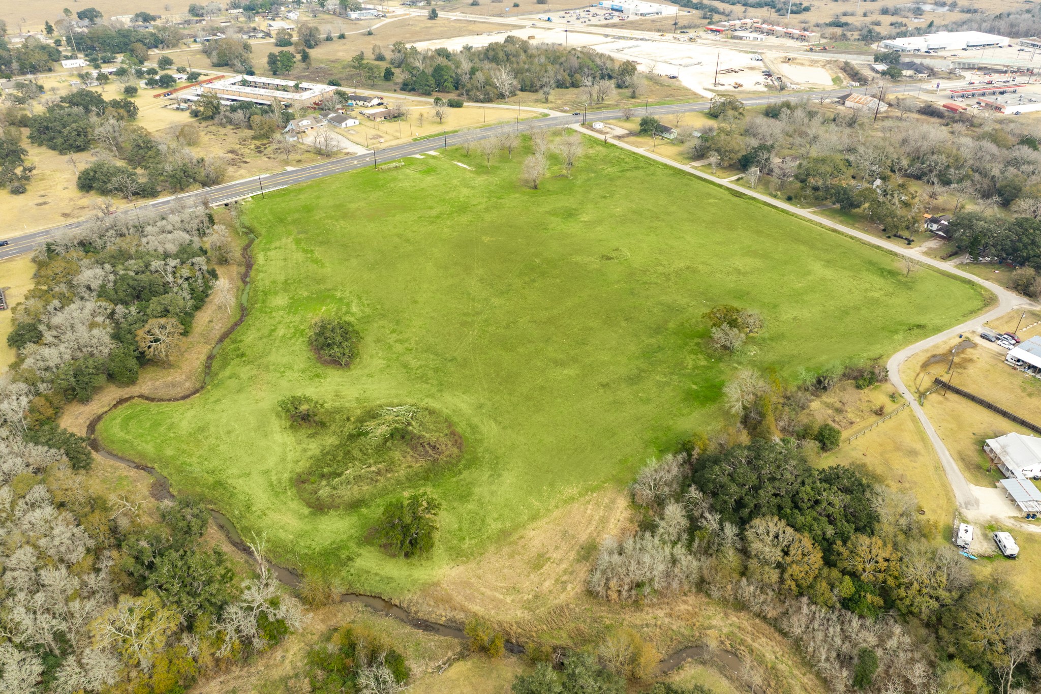 a view of a yard with an outdoor space