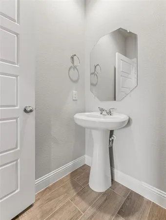 a bathroom with a sink