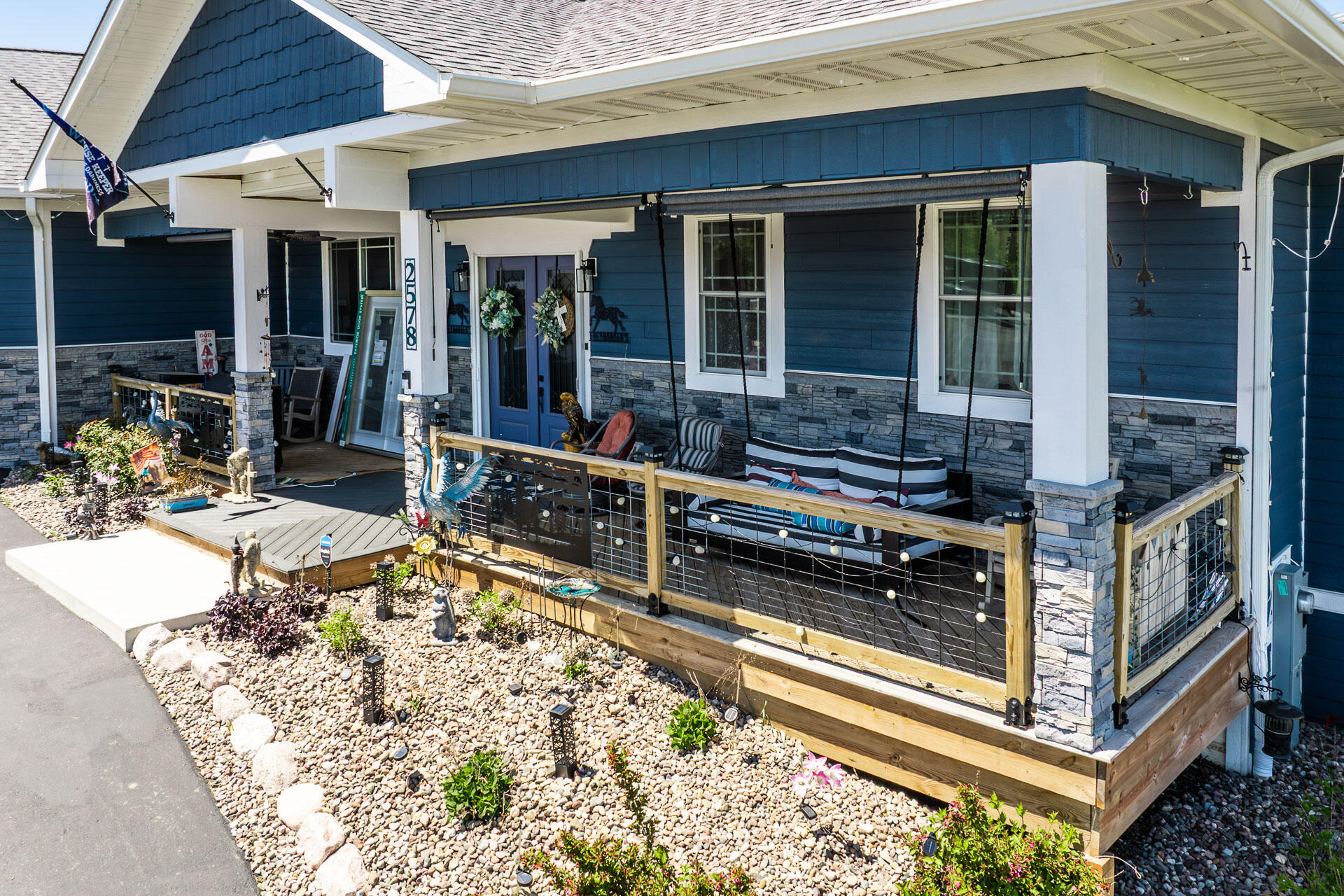 2578 Back Road Lyons, WI 53147 - Photo 6 of 46 Expansive Front Patio