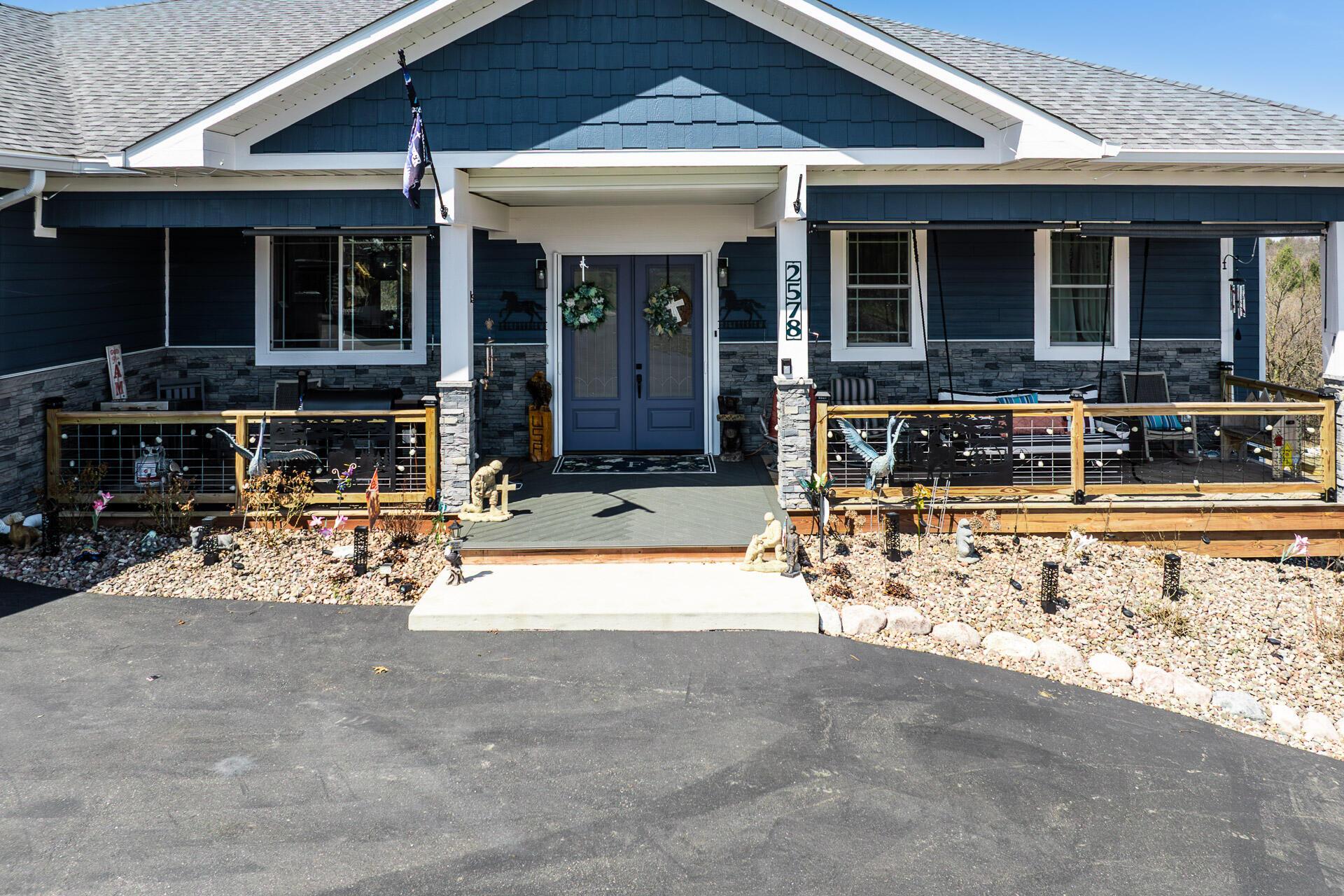 2578 Back Road Lyons, WI 53147 - Photo 7 of 46 Expansive Front Patio