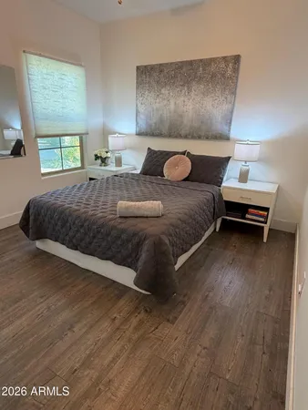 a kitchen with a sink a counter top space and appliances