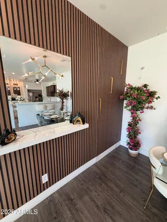 a view of a living room and furniture