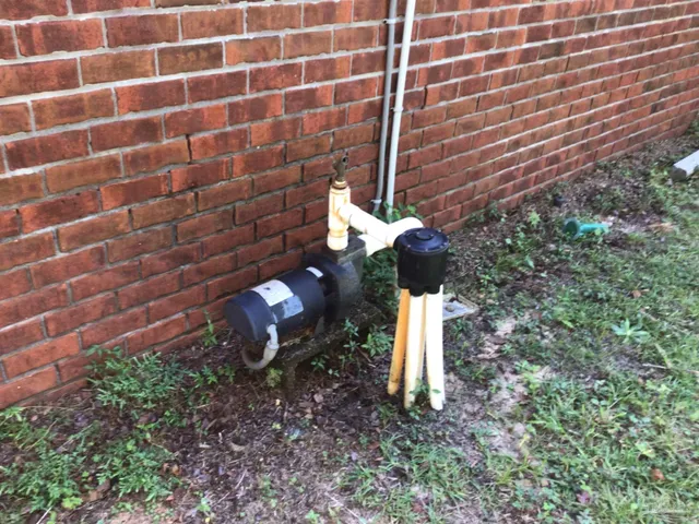 a backyard of a house