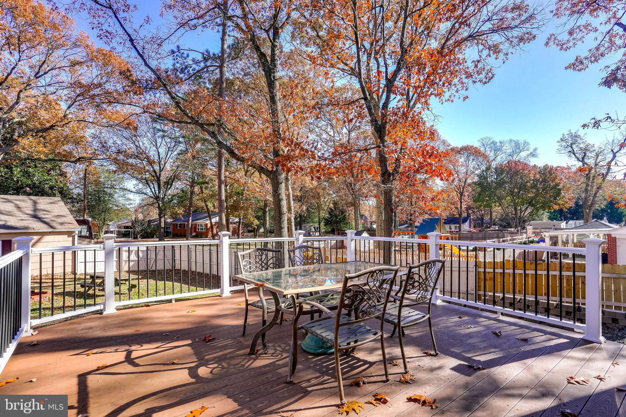263 Hickory Point Road Pasadena, MD 21122 - Photo 22 of 33 Great view of back yard with many trees