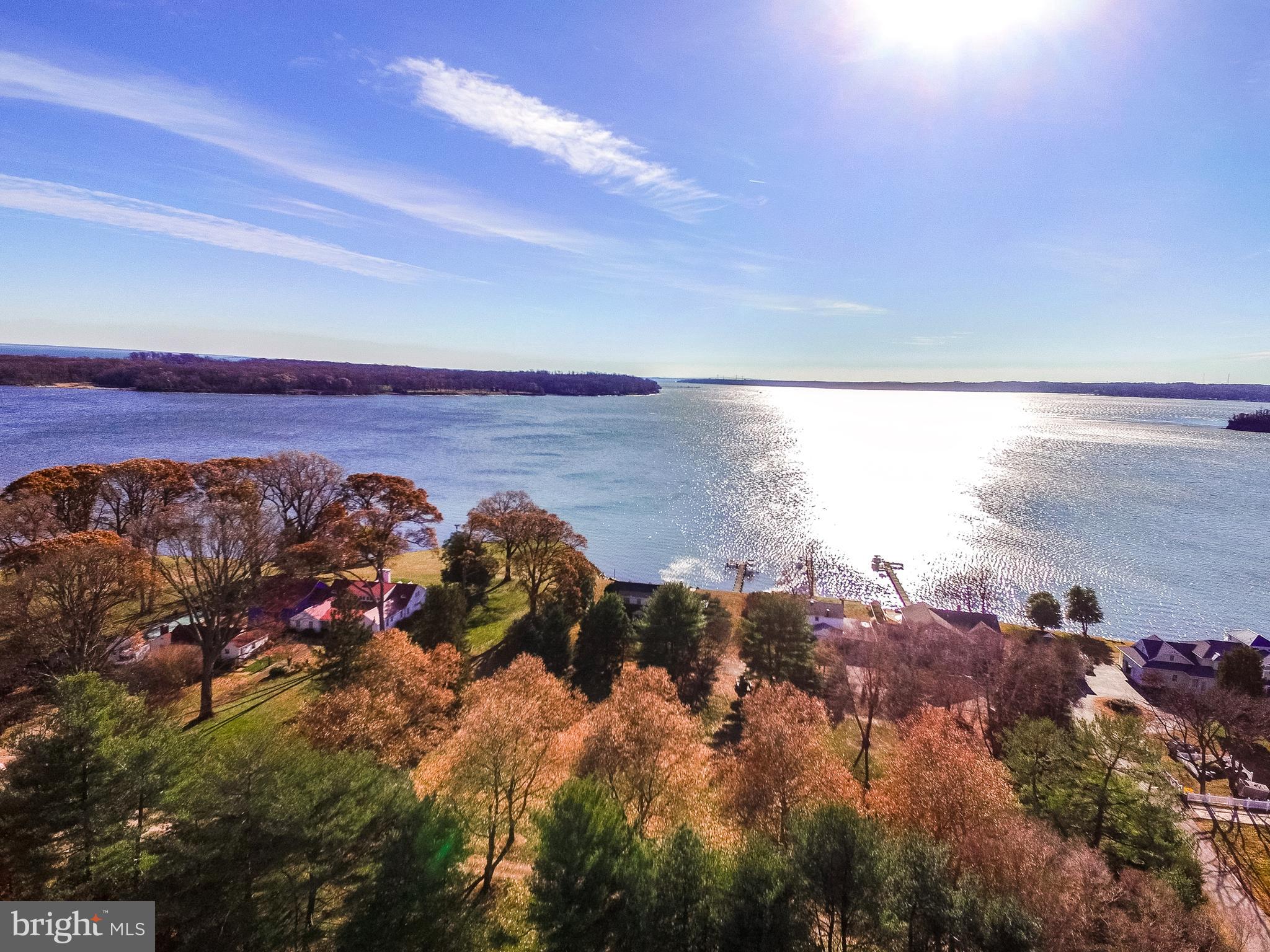 263 Hickory Point Road Pasadena, MD 21122 - Photo 28 of 33 Drone shot from above the house looking south