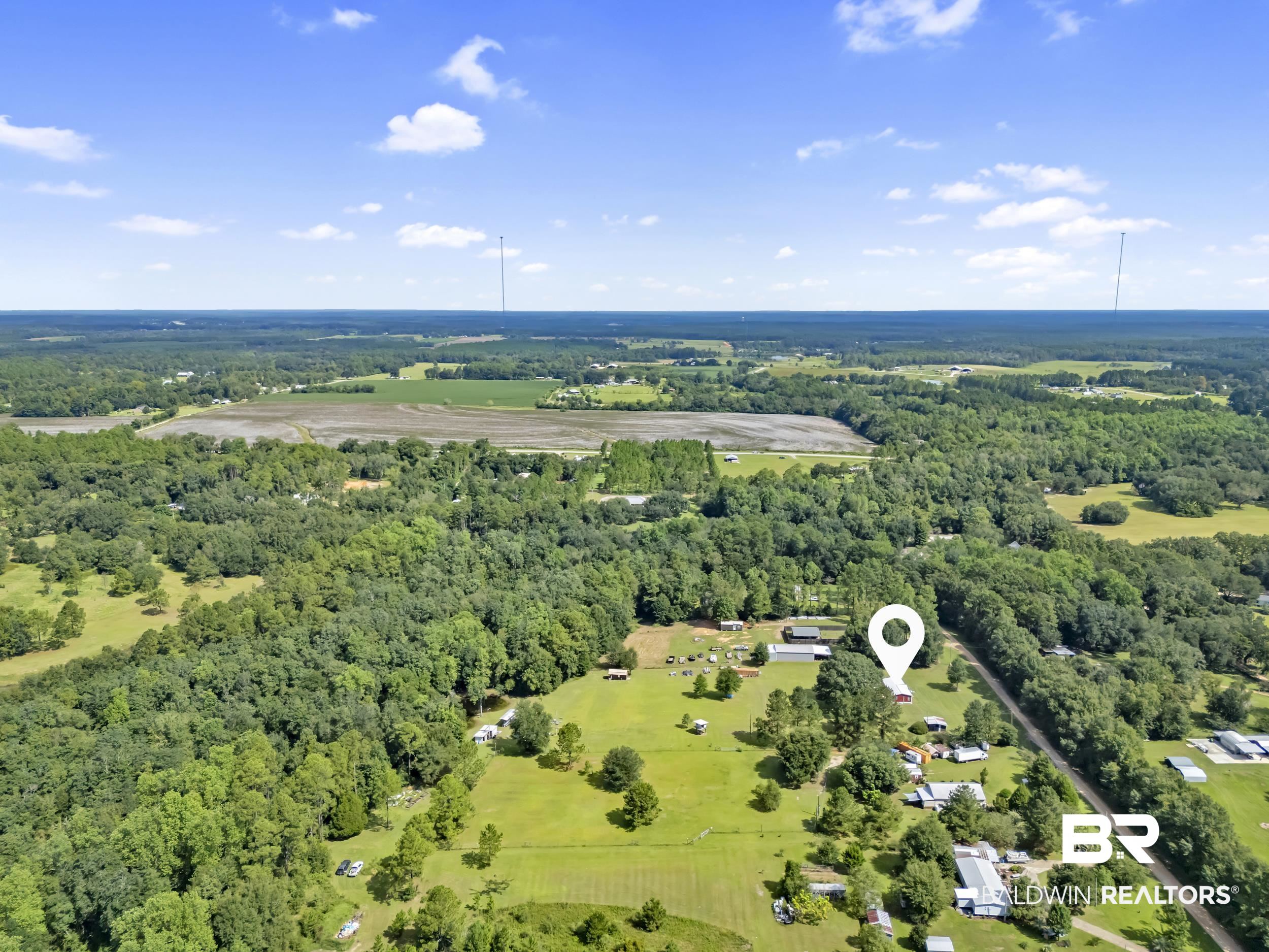 22823 Lanier Road Robertsdale, AL 36567 - Photo 13 of 46 Bird's eye view of a forest