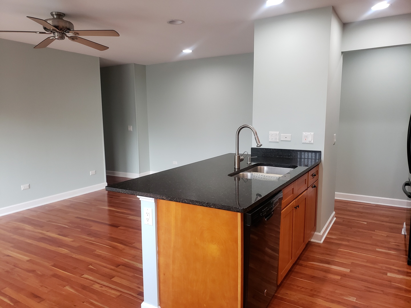 705 Strom Drive, Unit 2A West Dundee, IL 60118 - Photo 6 of 13 a kitchen with a sink and a wooden floor