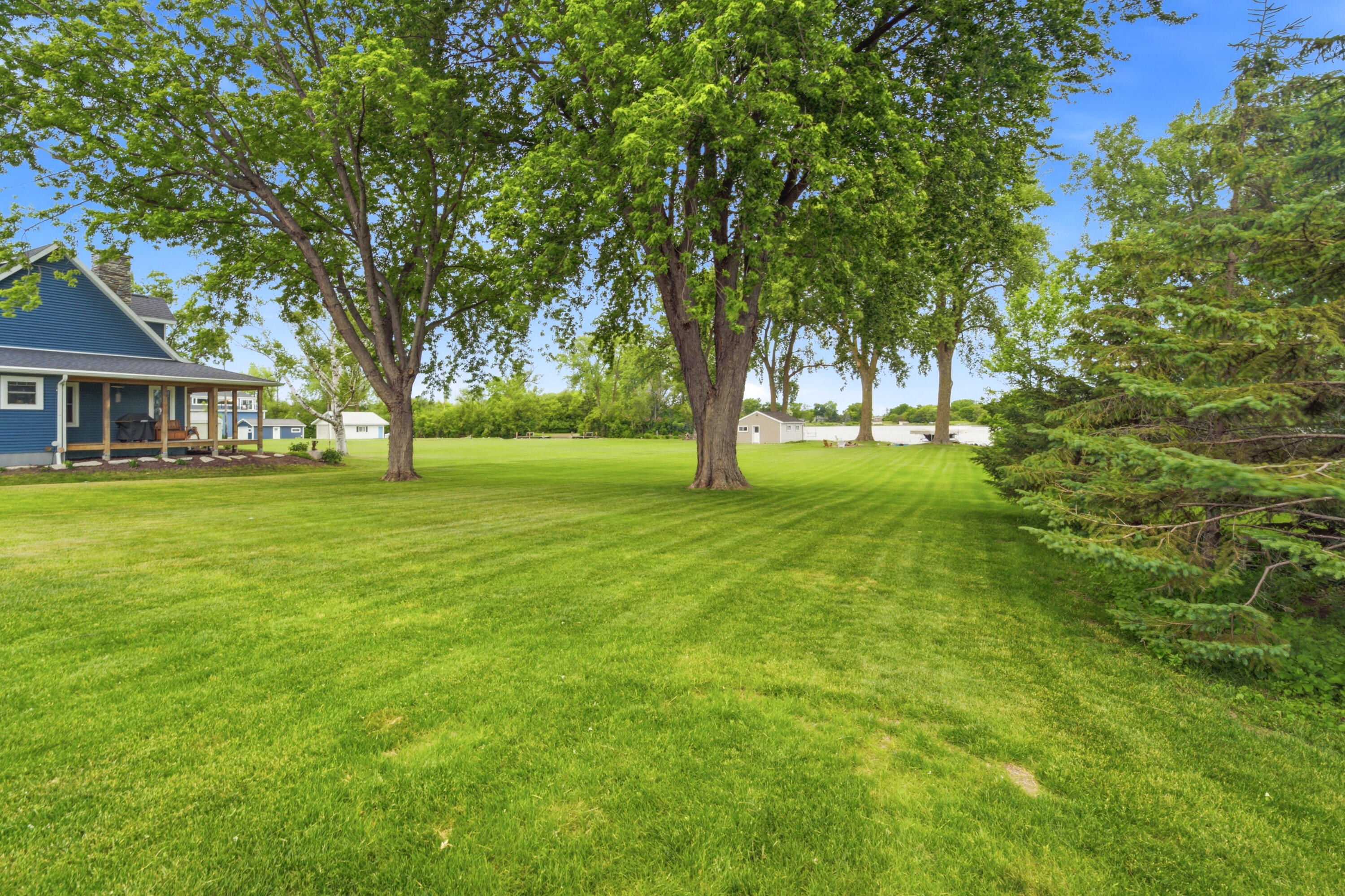 6121 Black Wolf Point Road Black Wolf, WI 54902 - Photo 47 of 85 Back Yard View