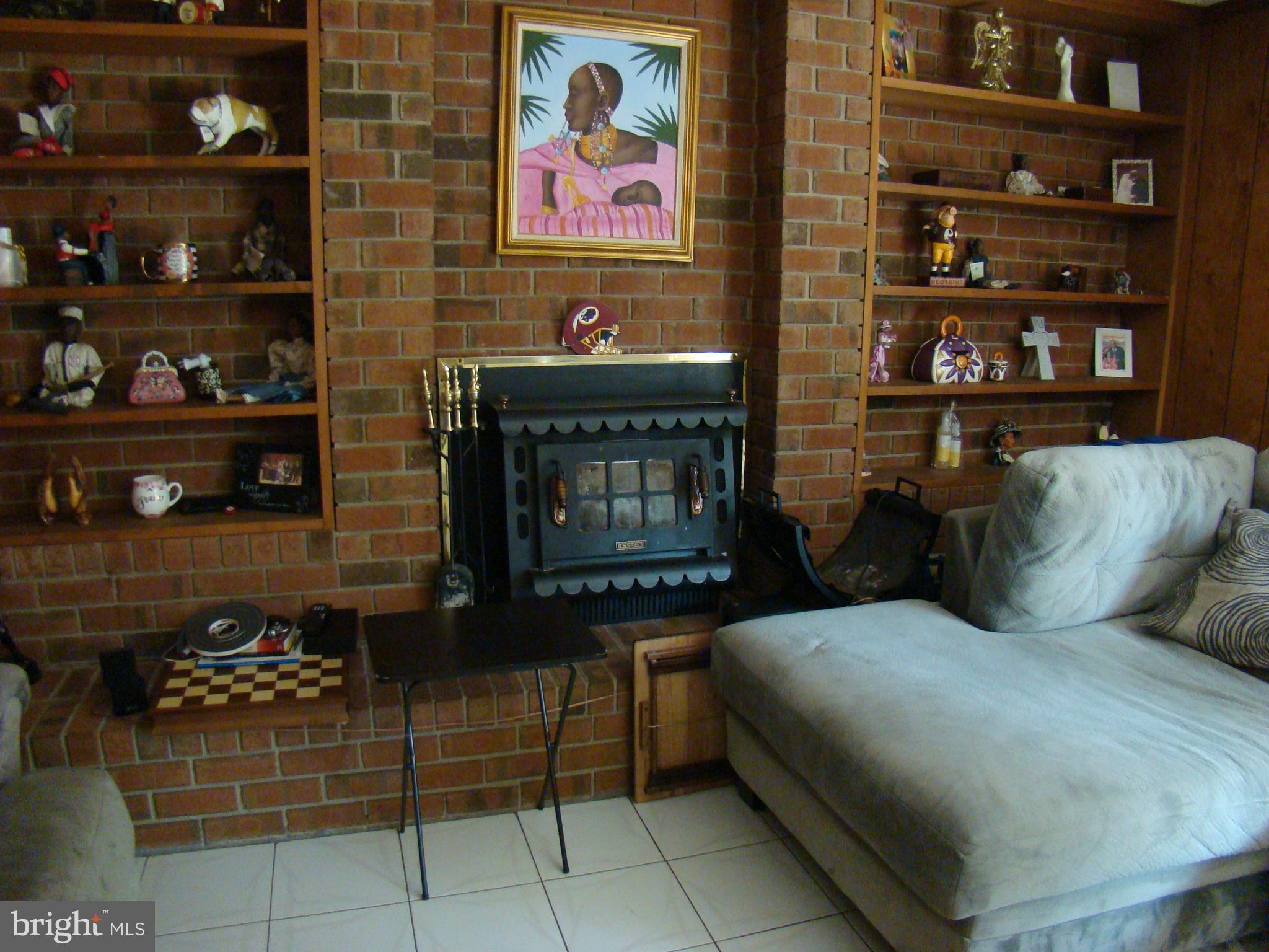 3307 Peach Tree Road Waldorf, MD 20601 - Photo 11 of 27 Wood burner insect n full brick mantel n Rec rm