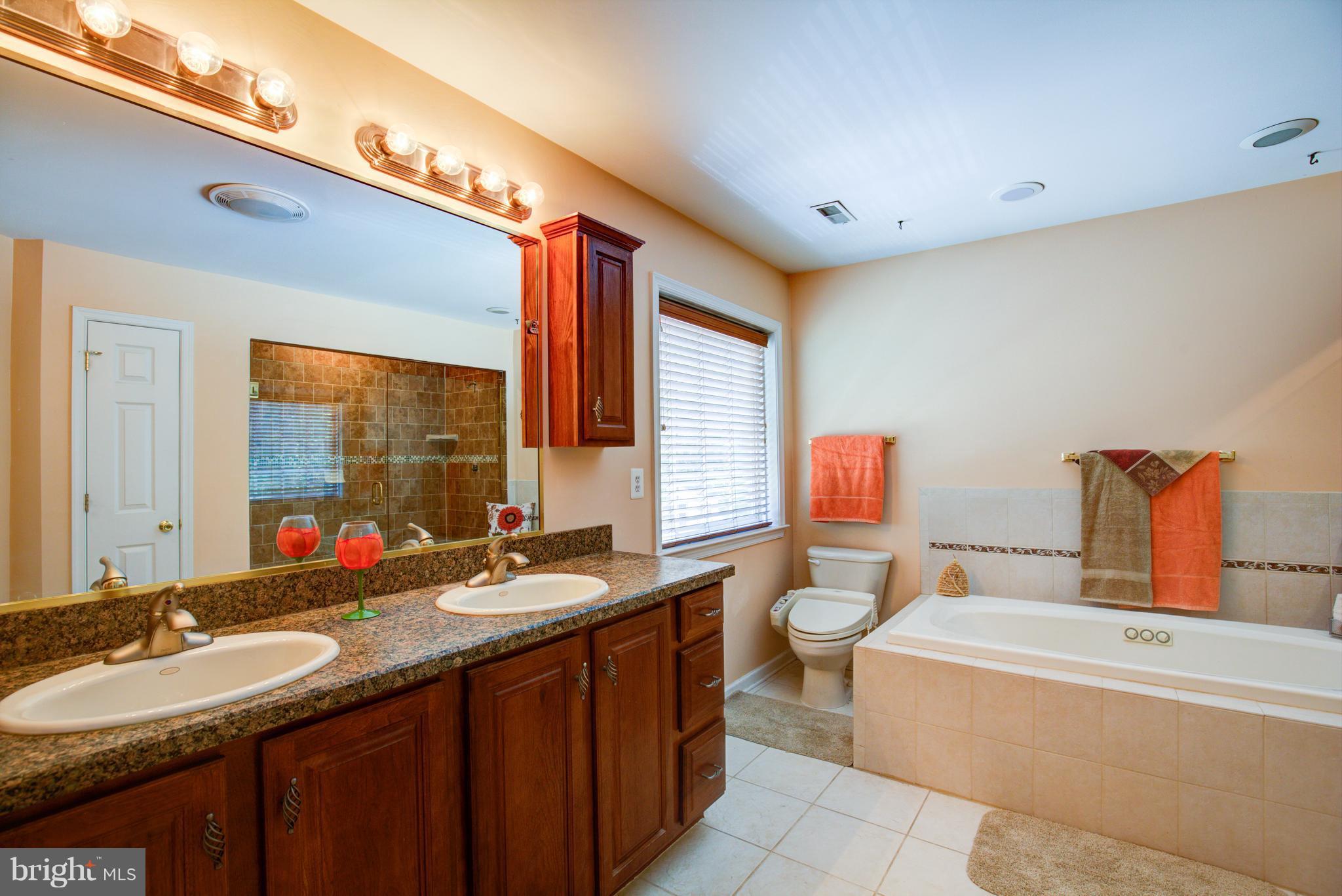 410 Old Kitchen Road White Post, VA 22663 - Photo 21 of 27 a bathroom with a granite countertop sink and a mirror