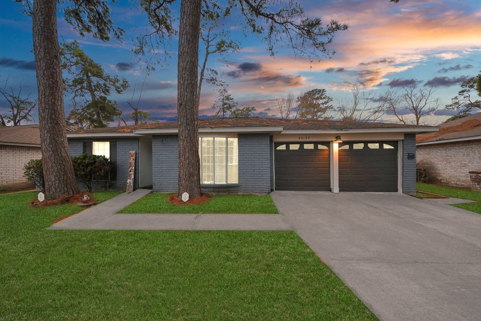 front view of house with a yard