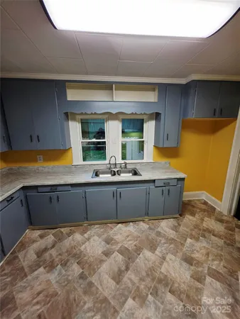 a living room with granite countertop