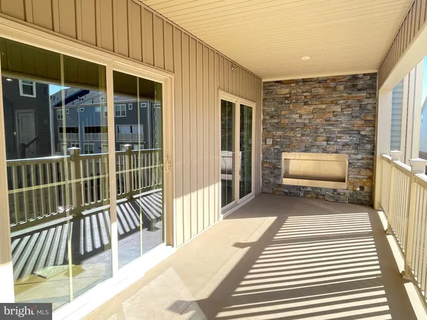 a view of a balcony