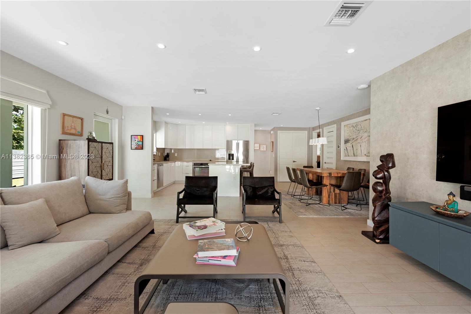 5356 Sunset Drive Miami, FL 33143 - Photo 11 of 29 a living room with lots of furniture and a flat screen tv