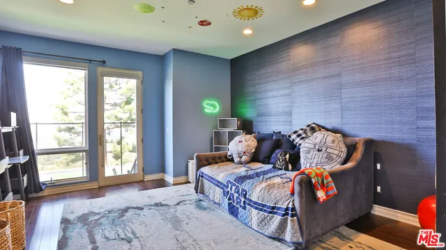 a view of a building with a swimming pool