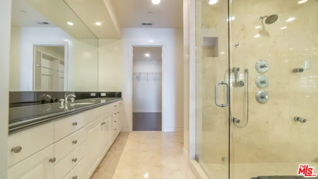 a view of a patio with furniture and a table