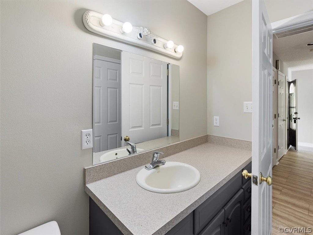 2249 Lakeview Drive Powhatan, VA 23139 - Photo 17 of 38 a bathroom with a sink and a mirror