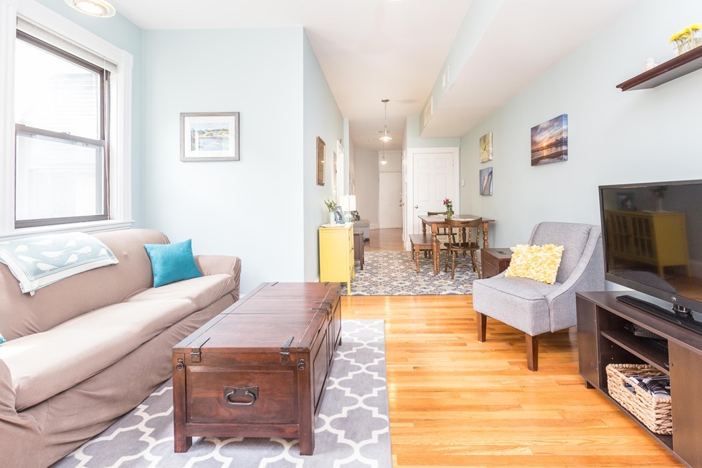 40 Rockview Street, Unit 4 Boston, MA 02130 - Photo 1 of 8 a living room with furniture and a flat screen tv