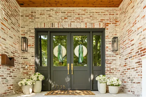a view of a entryway door front of house