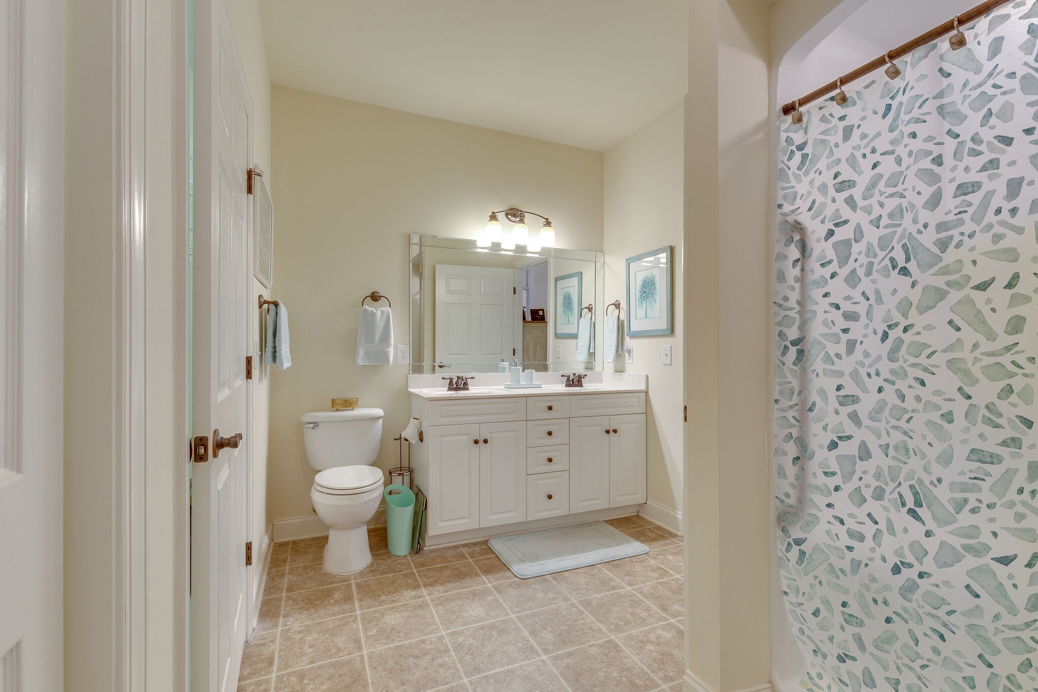 102 Westview Drive Spring Hill, TN 37174 - Photo 19 of 27 a bathroom with a sink a toilet and a mirror