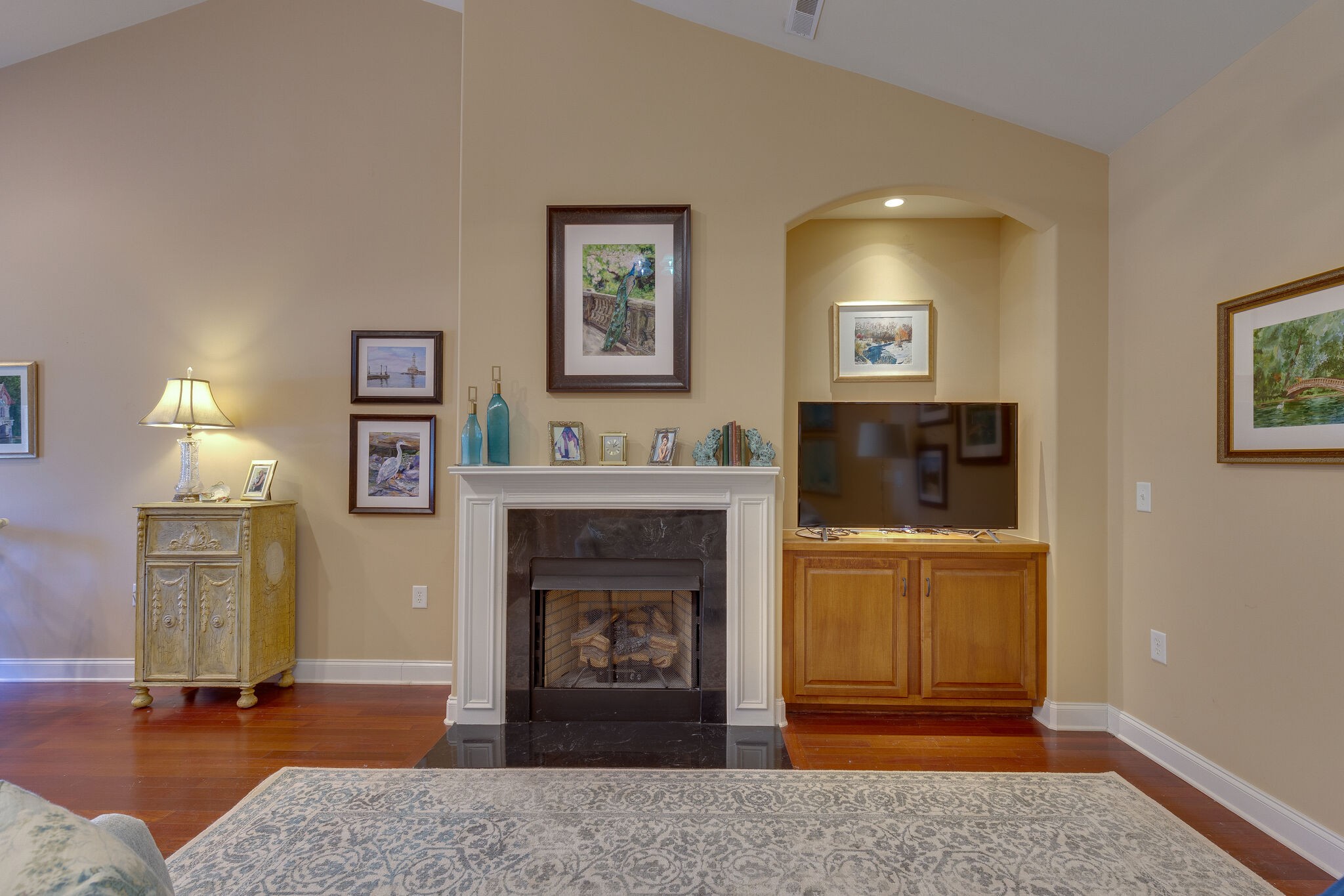 102 Westview Drive Spring Hill, TN 37174 - Photo 9 of 27 a living room with furniture and a fireplace