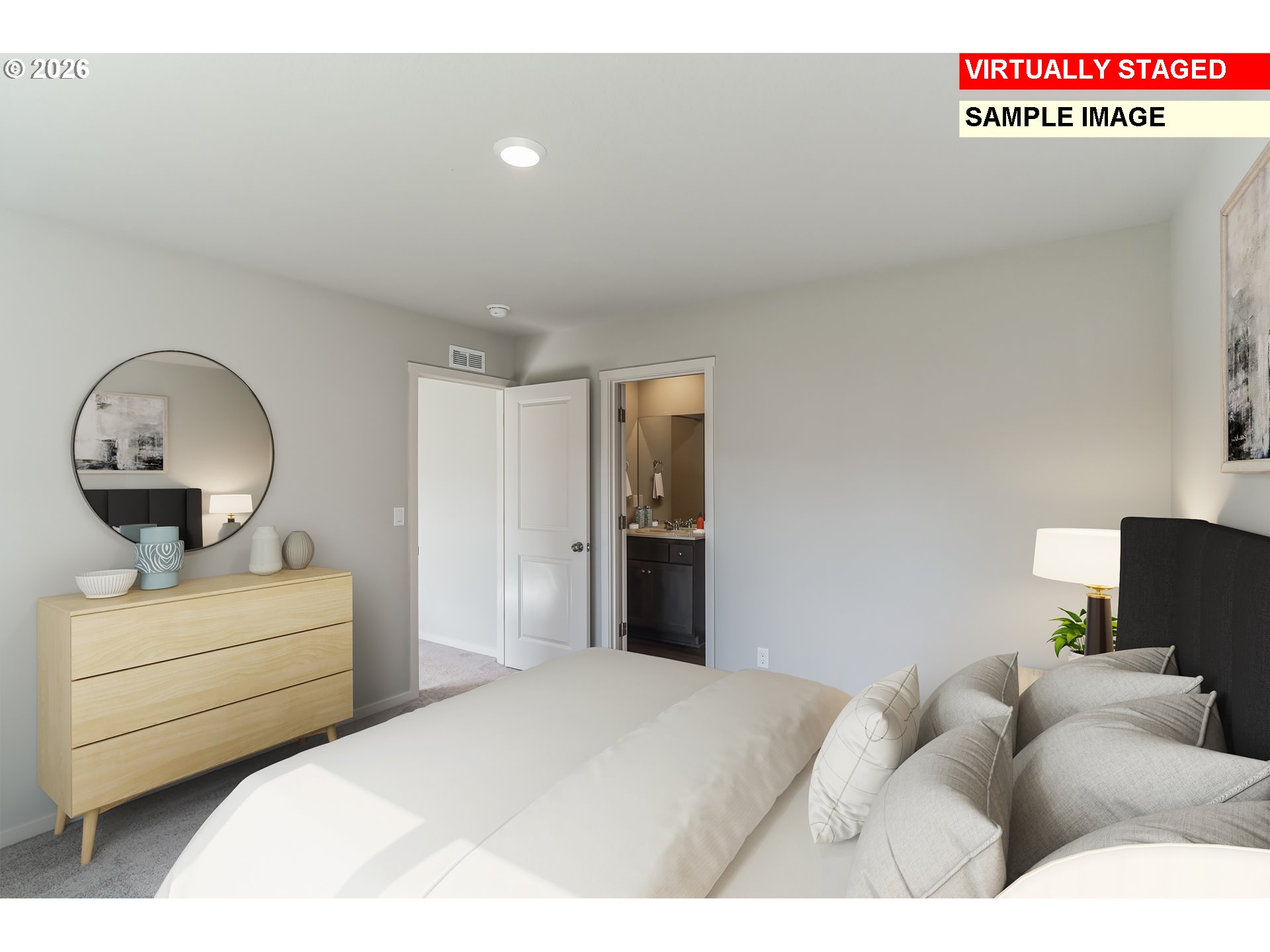 25229 Todd Way Veneta, OR 97487 - Photo 29 of 29 a bedroom with a bed and a couch