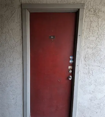 a view of a door