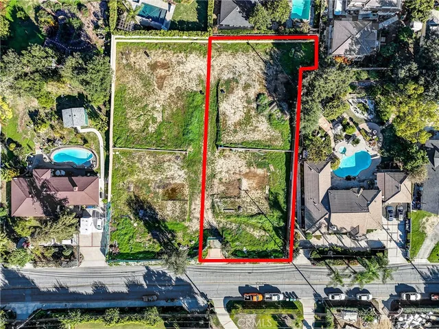 a view of a swimming pool with an ocean view