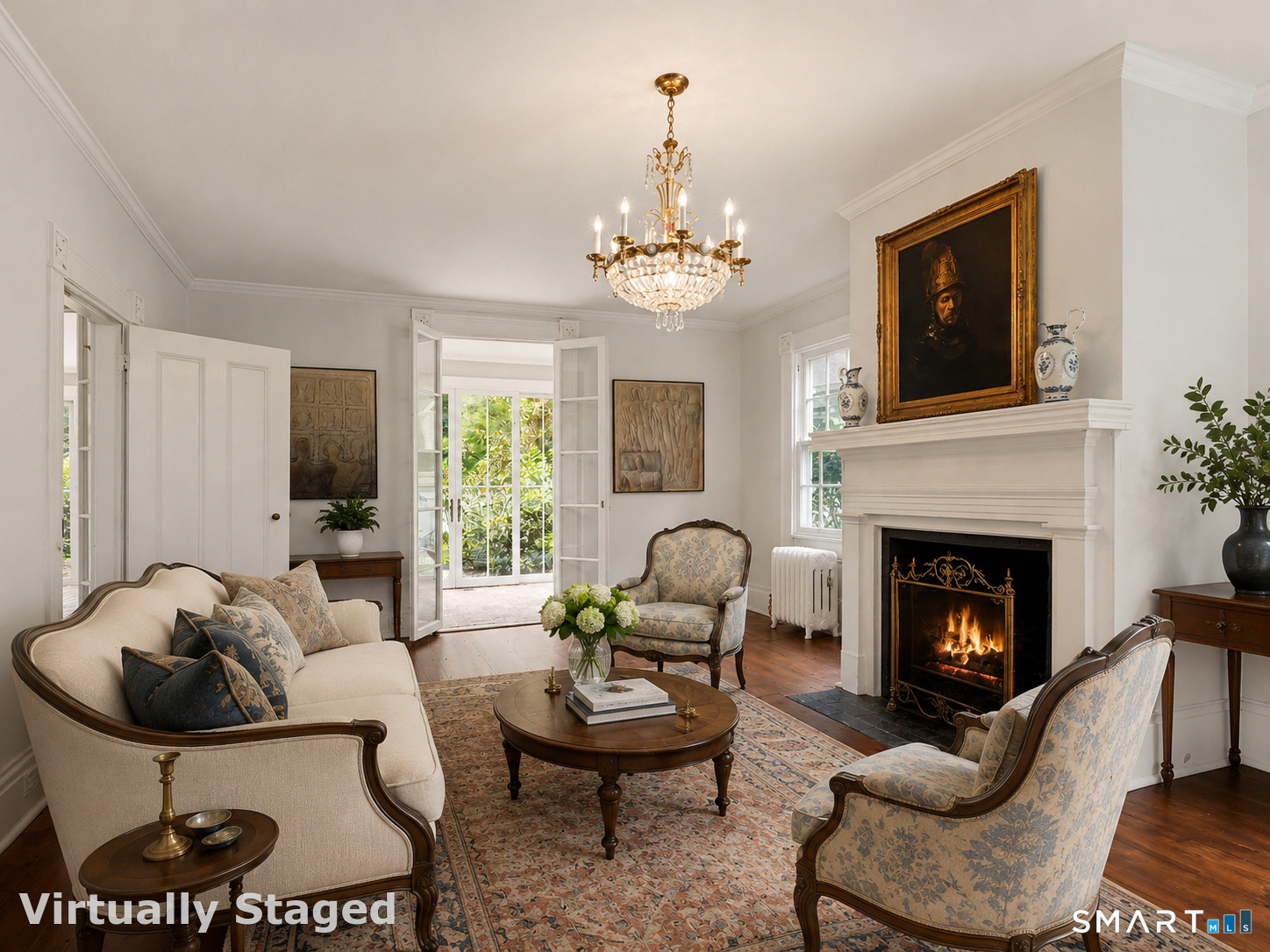 530 Roxbury Road Stamford, CT 06902 - Photo 6 of 40 Parlor room with period era virtually staged furniture. They really knew how to live and entertain in the 19th century.