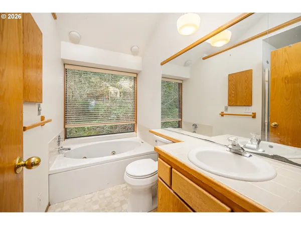 a view of a bedroom from a balcony