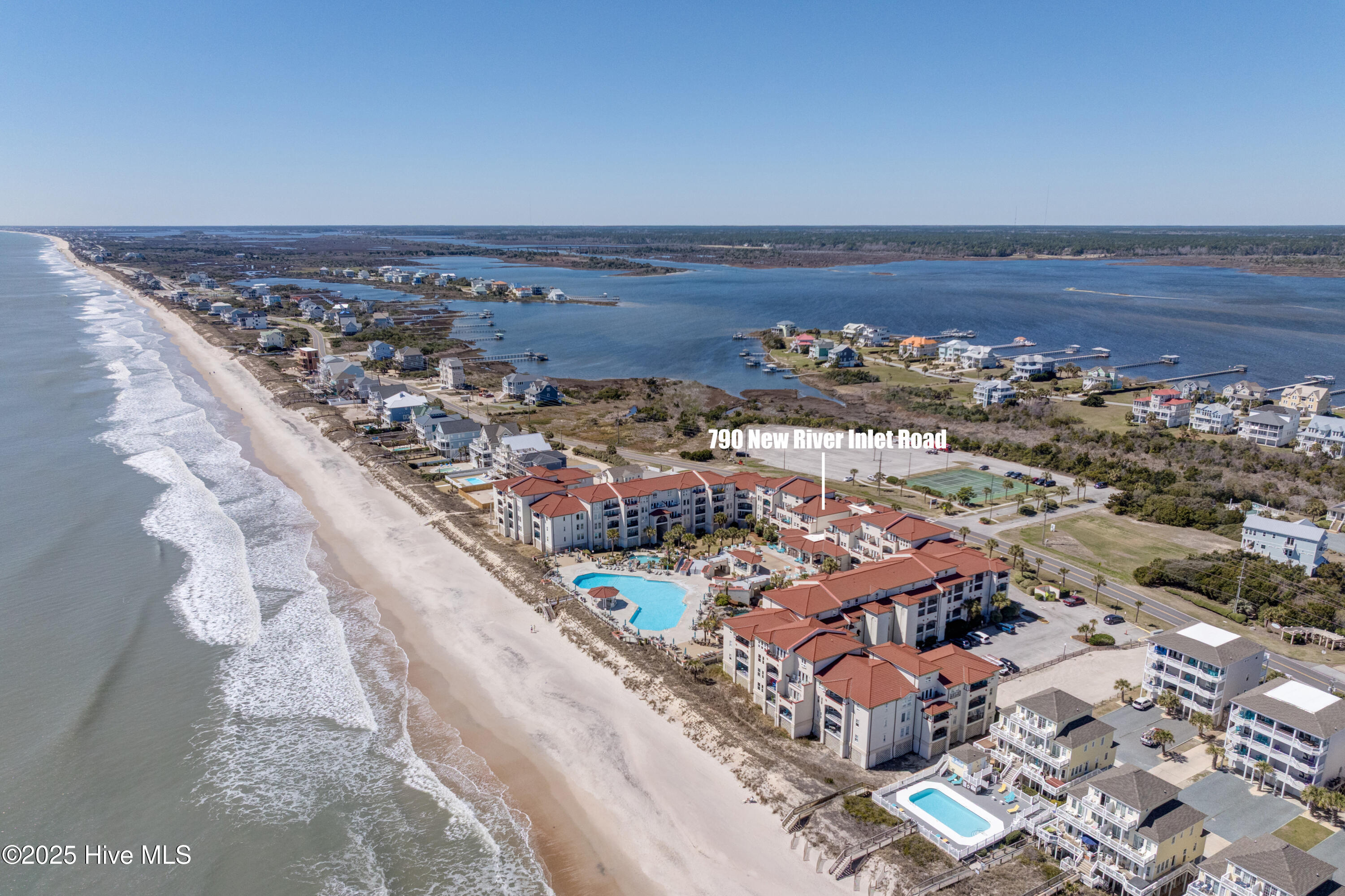 790 New River Inlet Road, Unit 308A North Topsail Beach, NC 28460 - Photo 30 of 36 790NewRiverInletRoadDrone-4