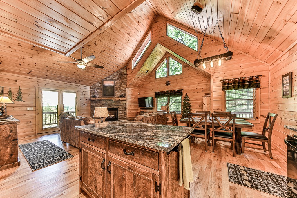 88 Black Gum Lane Blue Ridge, GA 30513 - Photo 24 of 85 a view of a dinning table and chairs in the patio