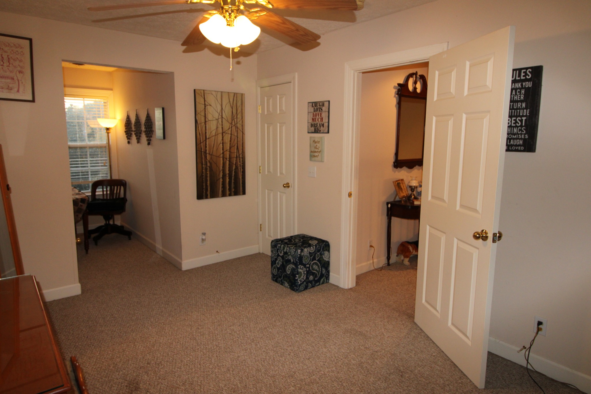 248 West Hester Road Cottontown, TN 37048 - Photo 19 of 22 a view of a hallway with closet and a livingroom