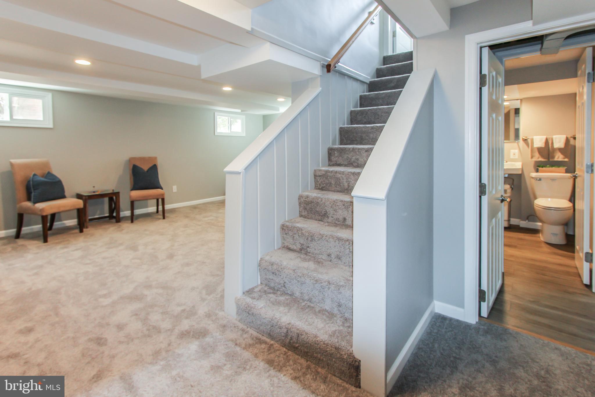9108 Eton Road Silver Spring, MD 20901 - Photo 29 of 43 Basement: Brand-new drywall & carpet/padding.
