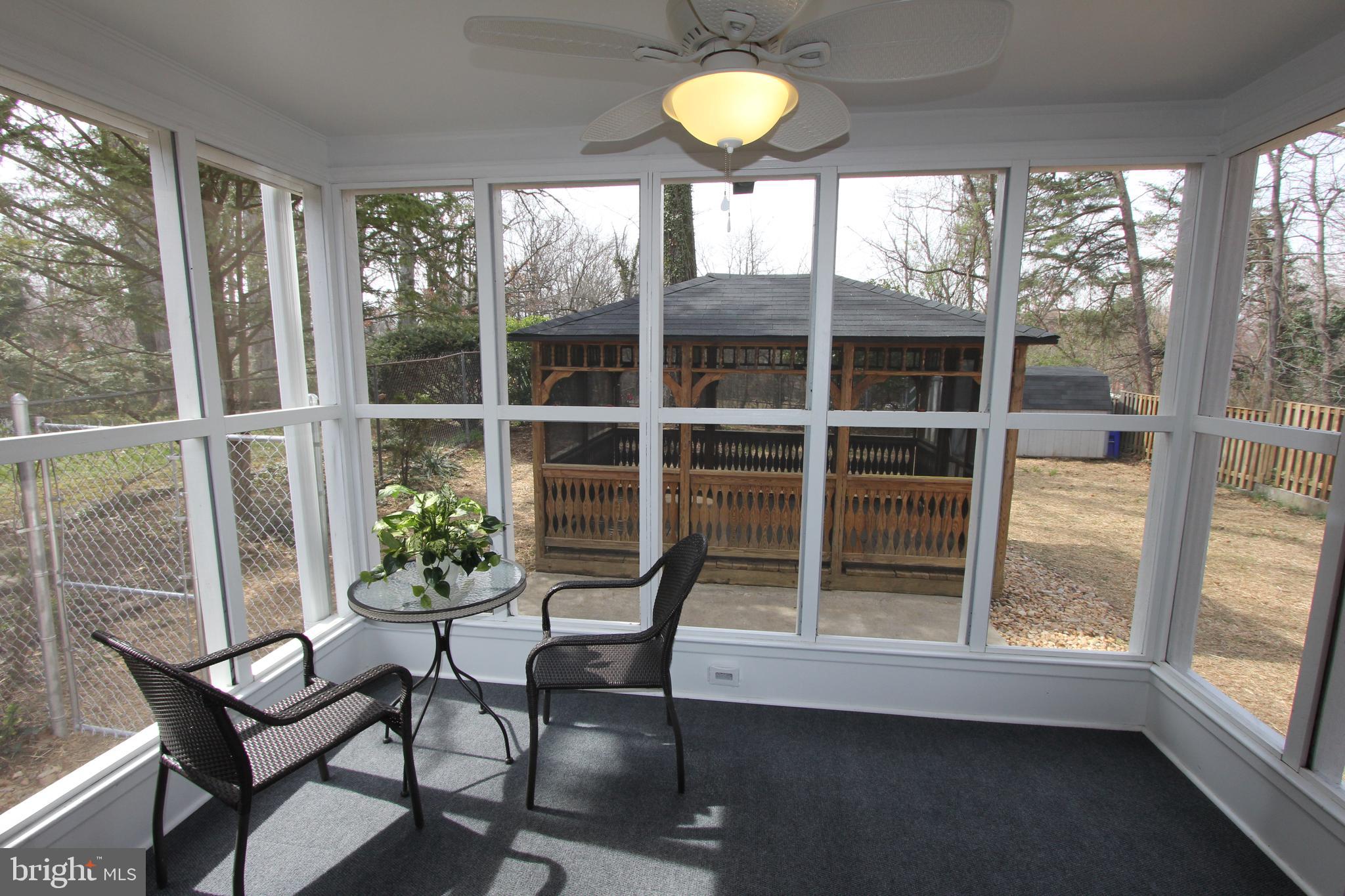 9108 Eton Road Silver Spring, MD 20901 - Photo 35 of 43 Lovely screened porch w/ ceiling fan/light.