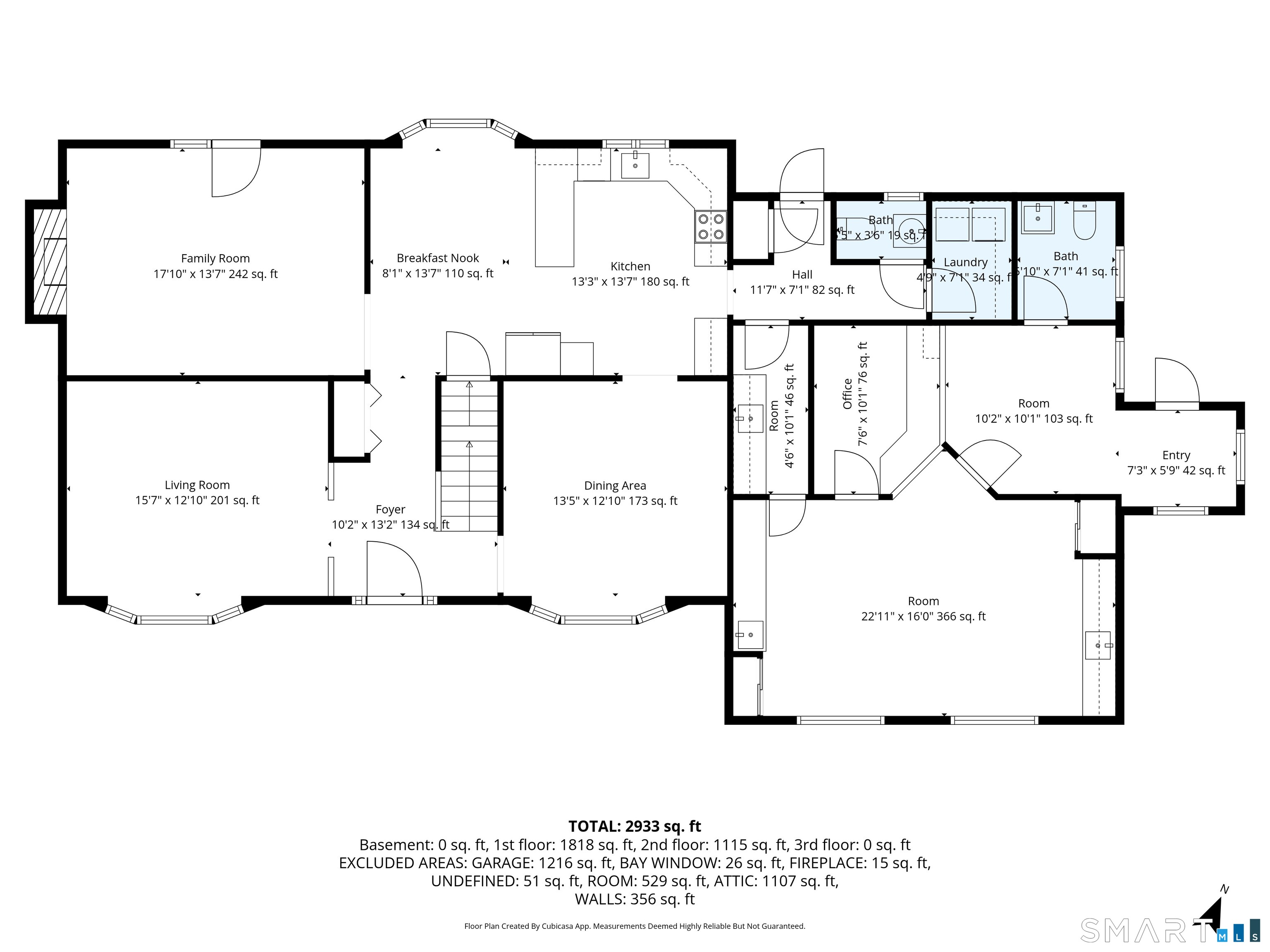 90 Fenn Road Middlebury, CT 06762 - Photo 34 of 34 First floor floor plan
