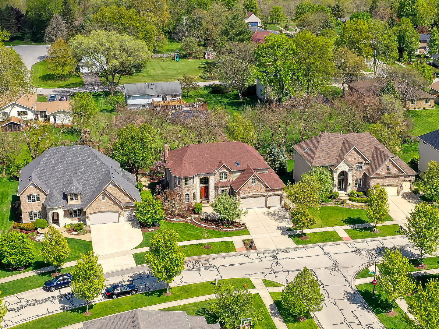 3312 Keller Lane Naperville, IL 60565 - Photo 3 of 50 an aerial view of multiple houses with yard