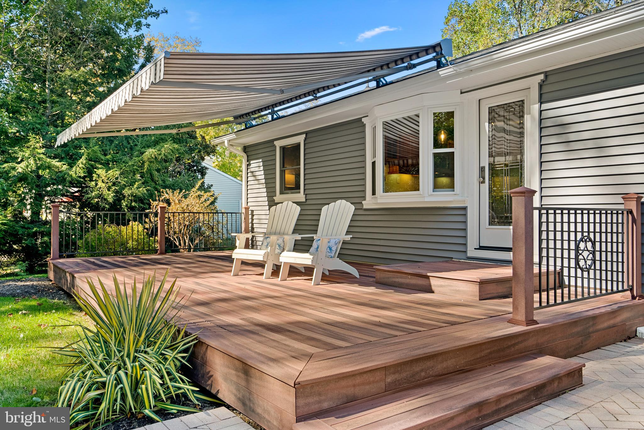 507 Ridge Road Annapolis, MD 21401 - Photo 54 of 75 Rear Deck With Retractable Awning