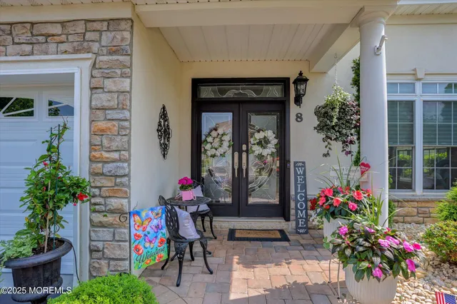 a front view of a house