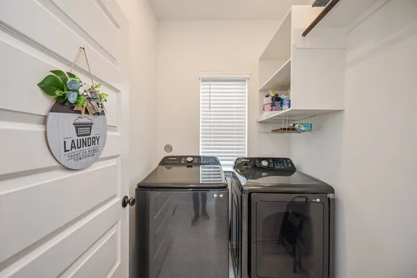 a room with storage and utility