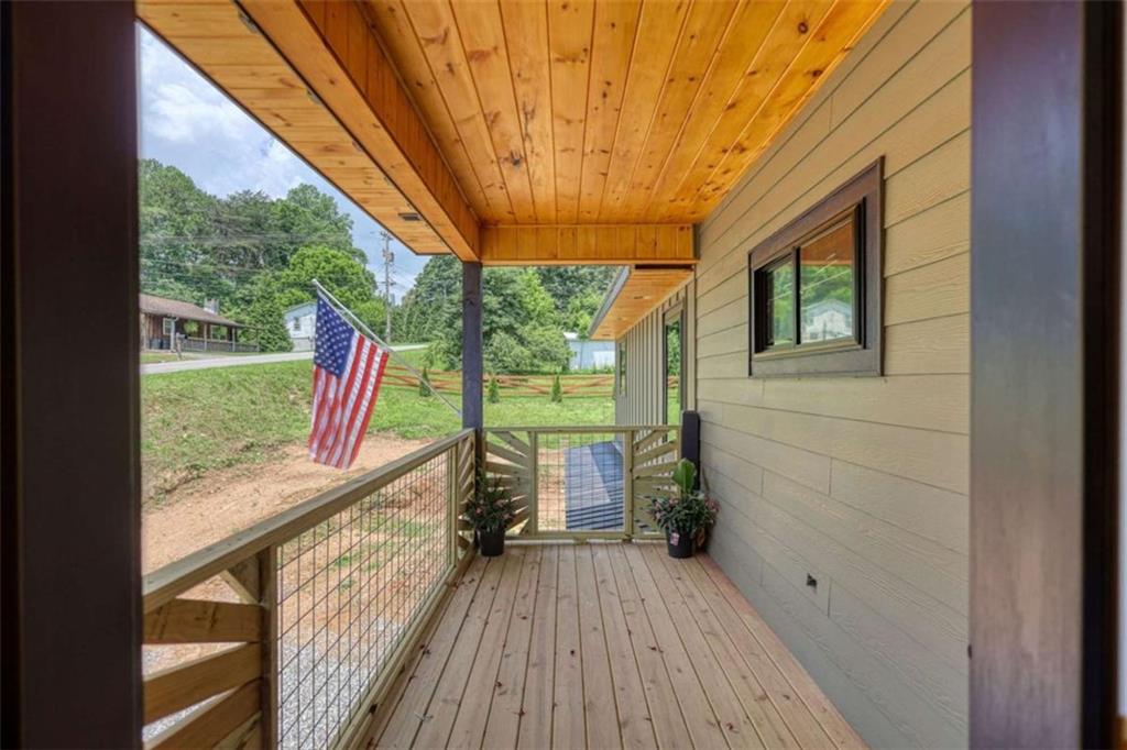 485 Church Street Blue Ridge, GA 30513 - Photo 68 of 85 a view of deck with furniture and garden