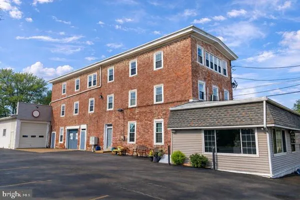 a front view of a building